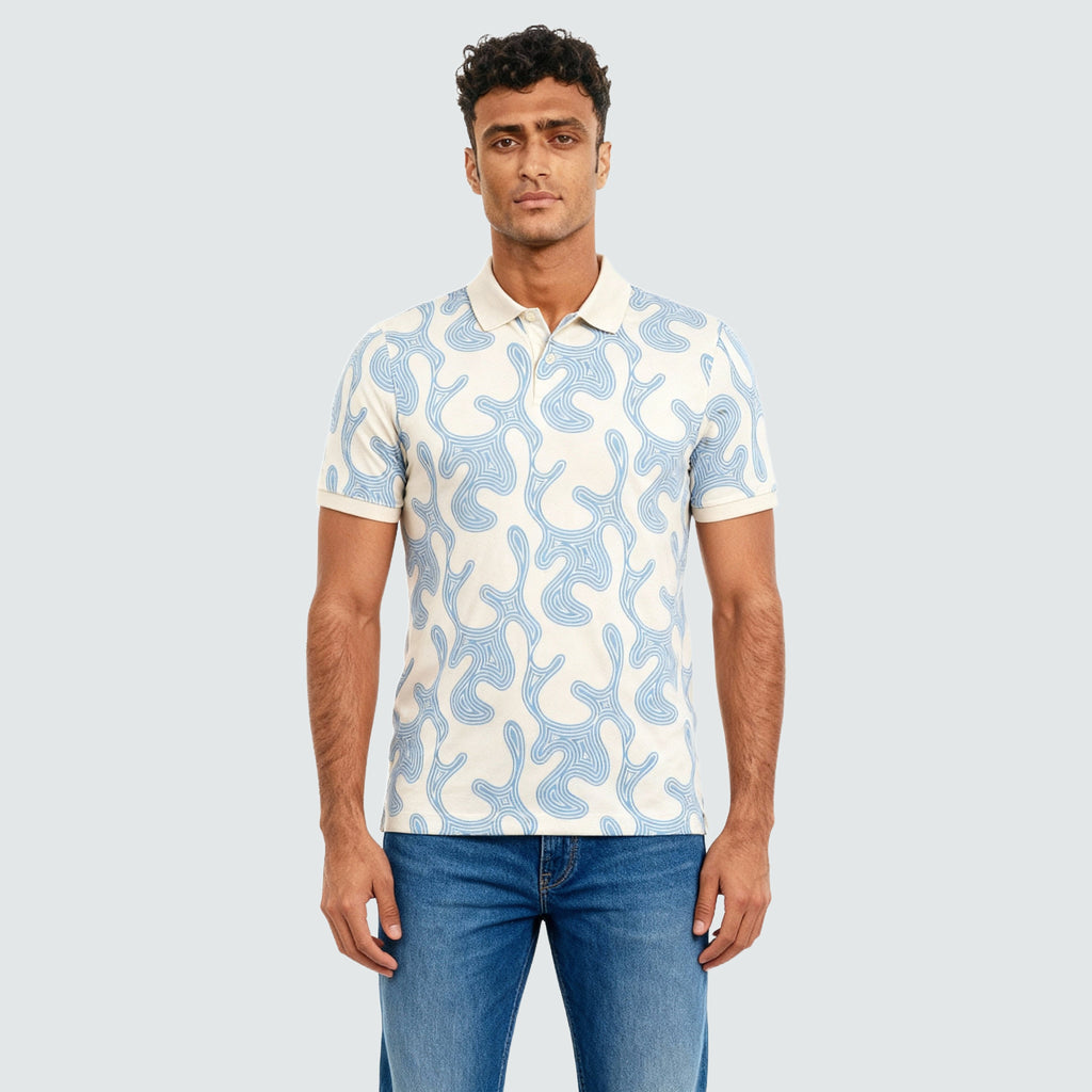 All Over Print Impression Polo T-Shirt