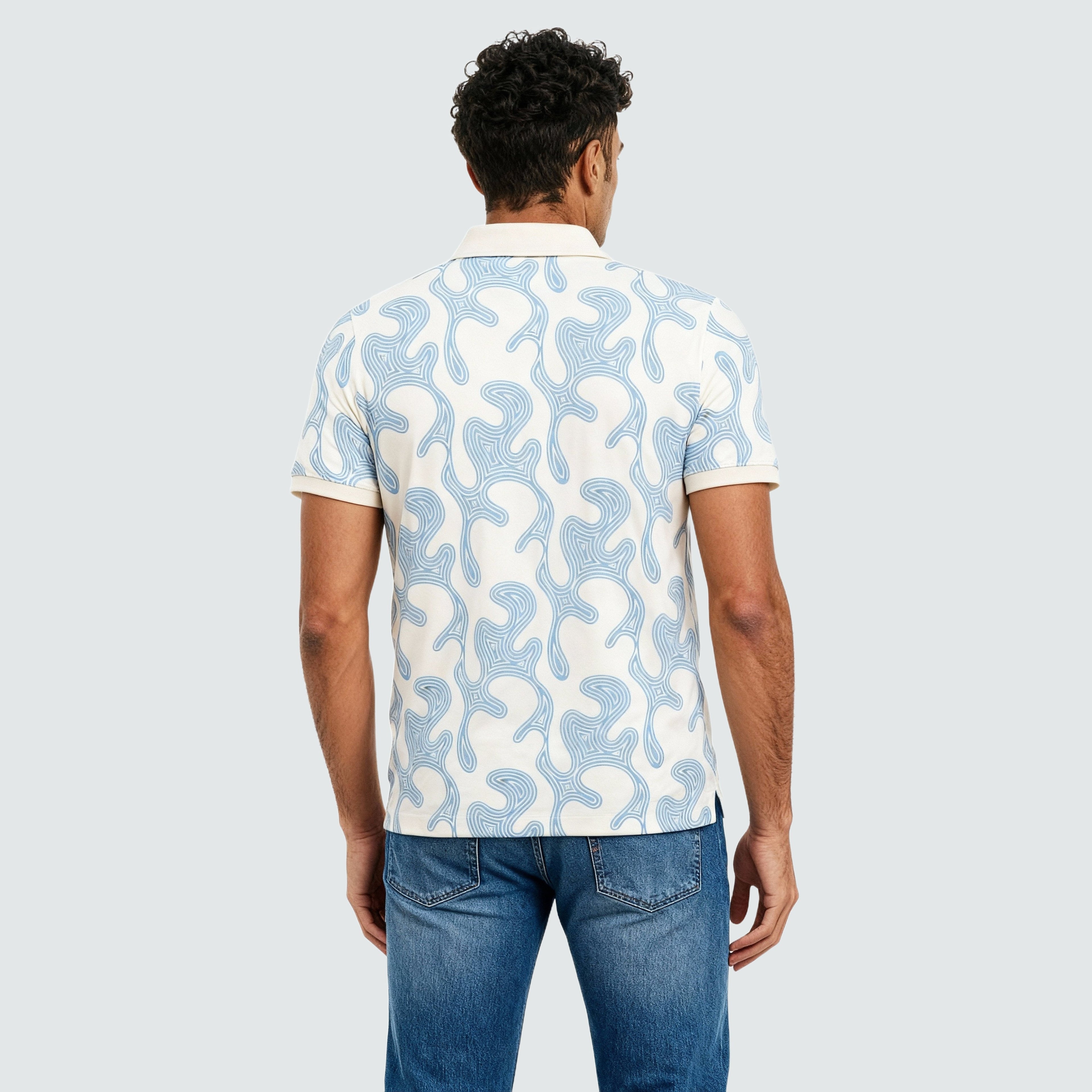All Over Print Impression Polo T-Shirt