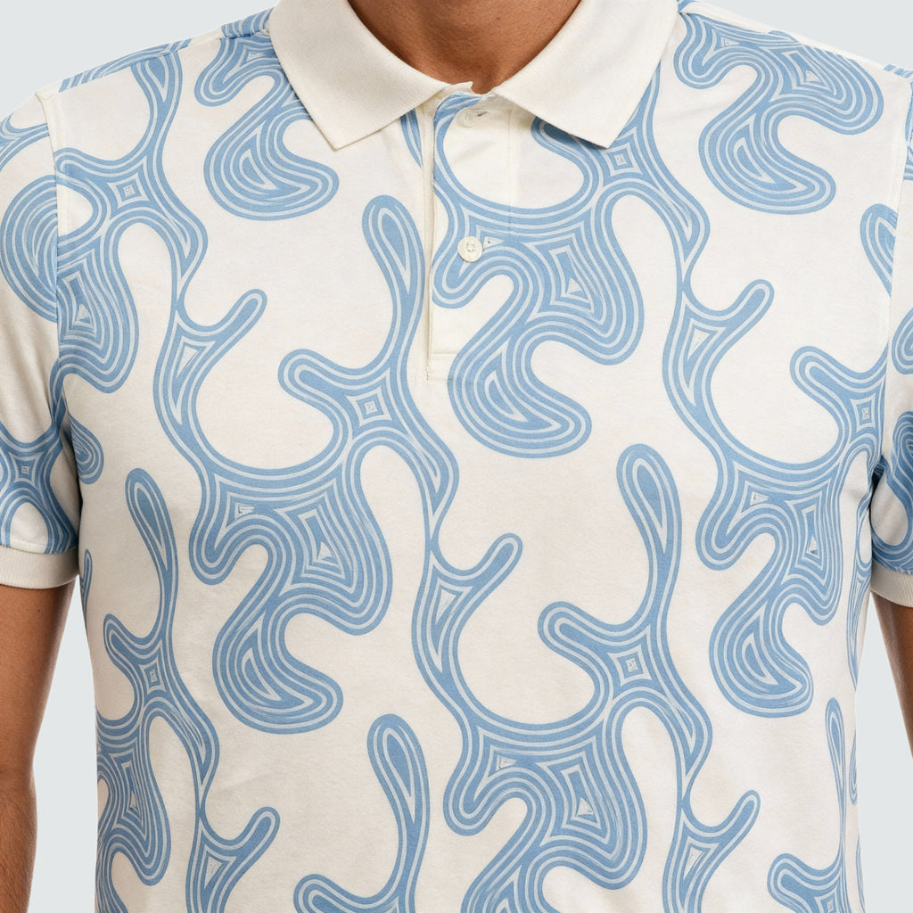 All Over Print Impression Polo T-Shirt