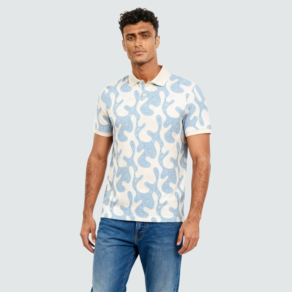All Over Print Impression Polo T-Shirt