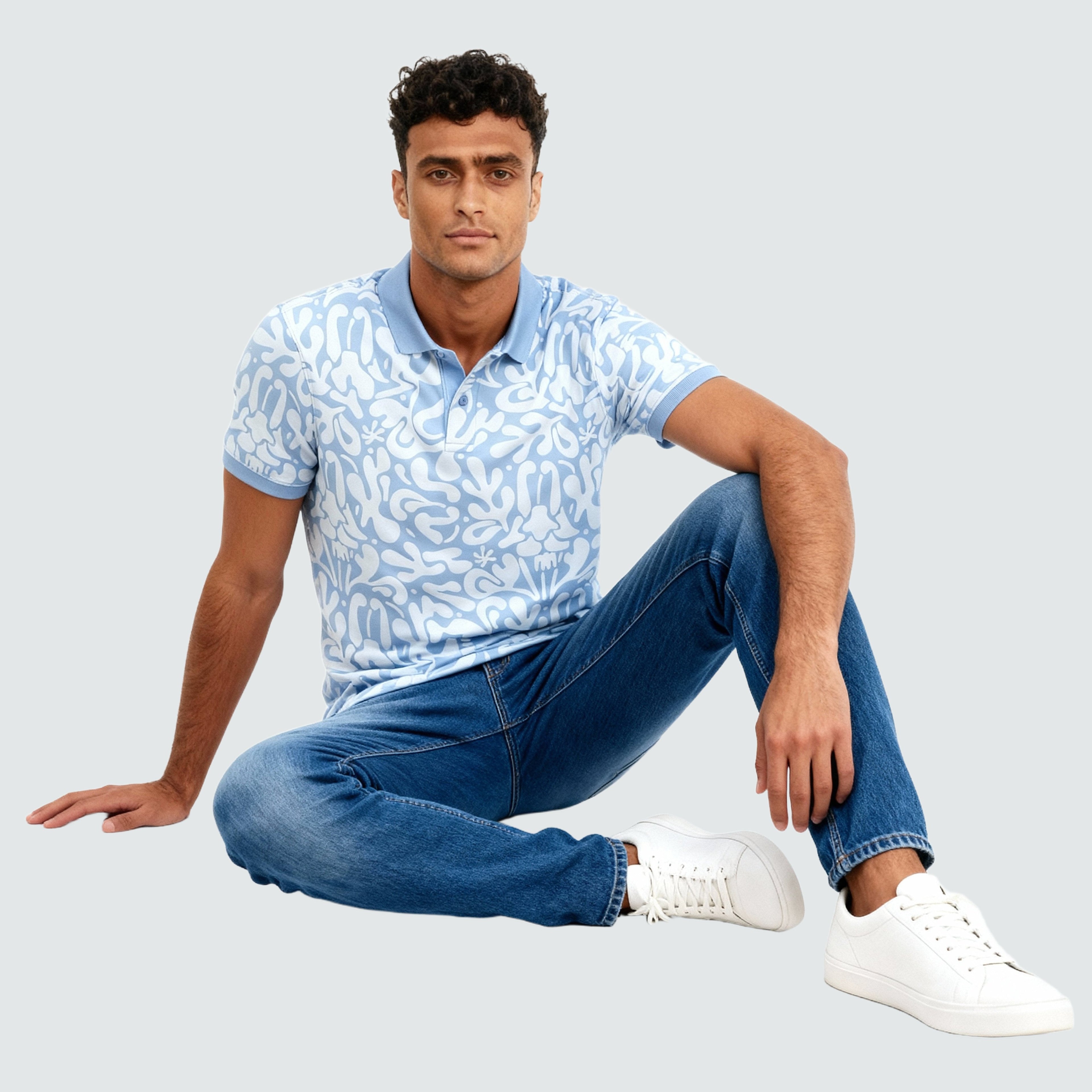 All Over Print Impression Polo T-Shirt