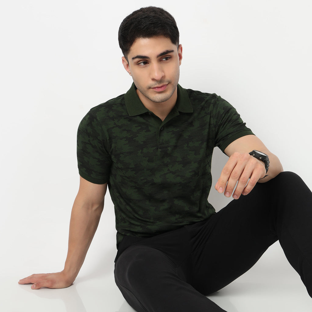 All Over Print Impression Polo T-Shirt