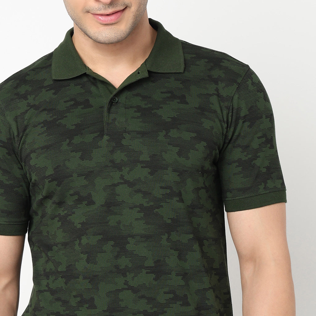 All Over Print Impression Polo T-Shirt
