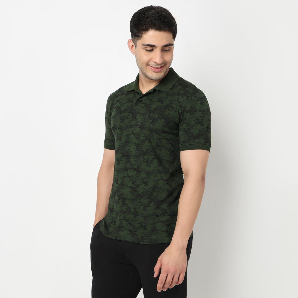 All Over Print Impression Polo T-Shirt