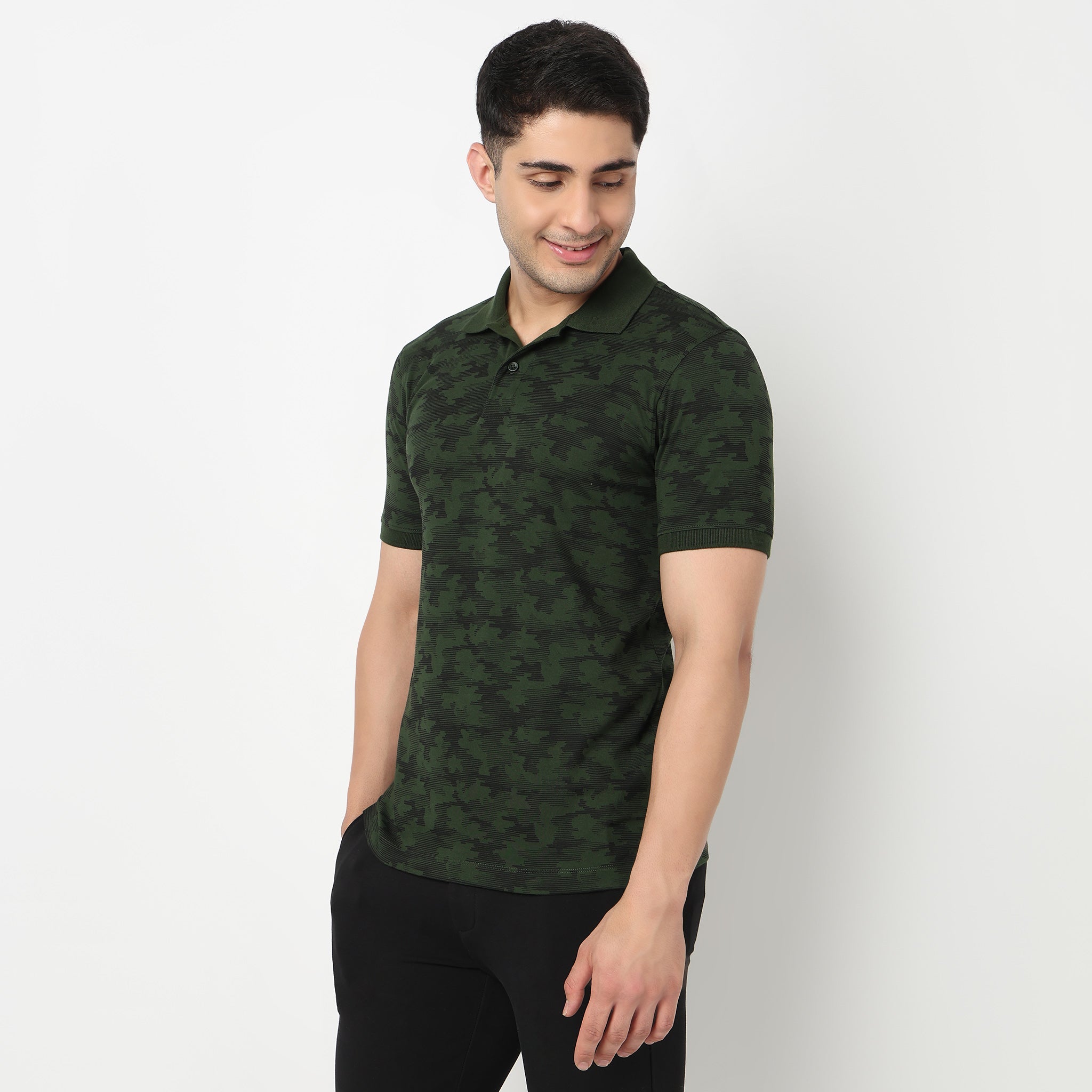 All Over Print Impression Polo T-Shirt